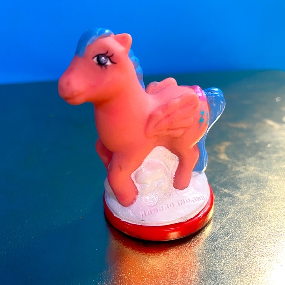 MY LITTLE PONY G1 VTG 1984 FIREFLY PINK & BLUE PEGASUS PONY STAMPOS RUBBER STAMP - Picture 9 of 9